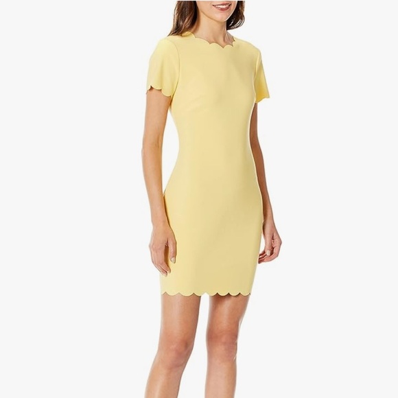 Likely Scallop Manhattan Bodycon Mini Dress Green NEW - Picture 11 of 14